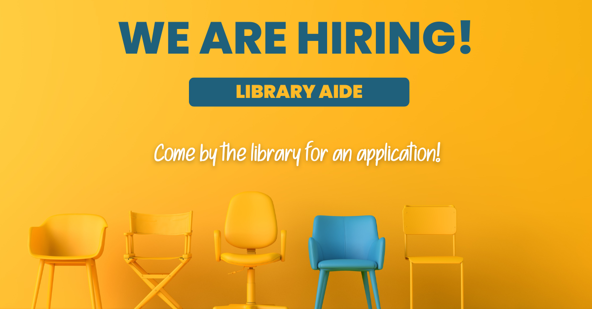 Hiring for Library Aide