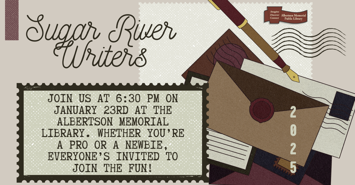 Join us at 6:30 pm on January 23rd At the Albertson Memorial Library. Whether you’re a pro or a newbie, everyone’s invited to join the fun!